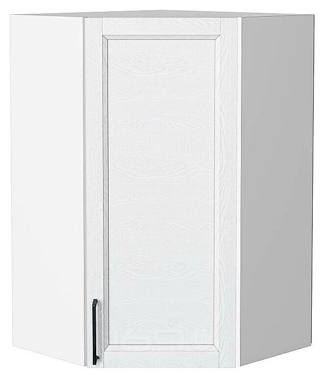 Шкаф верхний угловой Сканди White Silkwood/Белый 920*600*600