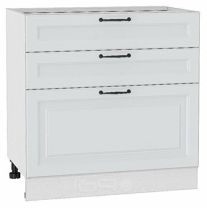 Шкаф нижний с 3-мя ящиками Ницца Blanco/Белый 816*800*478