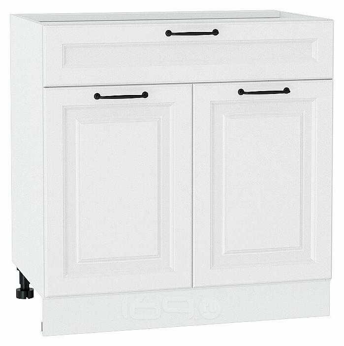 Шкаф нижний с 2-мя дверцами и ящиком Ницца Blanco/Белый 816*800*478