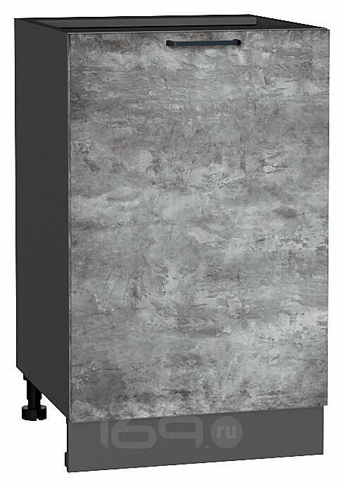Шкаф нижний с 1-ой дверцей Флэт Temple Stone 2S/Graphite 816*500*478