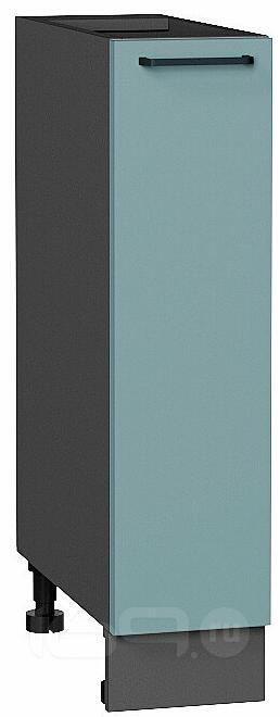 Шкаф нижний бутылочница Флэт Grey-green In 2S/Graphite 816*200*478