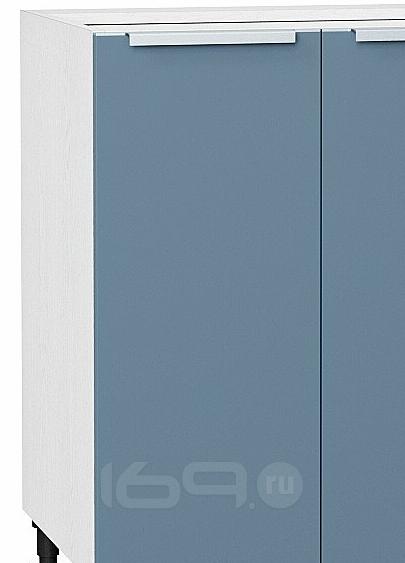 Шкаф нижний с 2-мя дверцами Фьюжн Н 600 Silky Blue / Белый