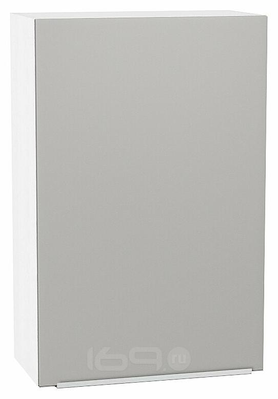 Шкаф верхний с 1-ой дверцей Фьюжн Silky Light Grey Белый 920*600*320