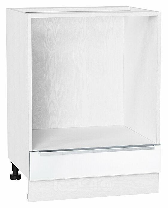 Шкаф нижний под духовку Фьюжн Silky White Белый 816*600*476