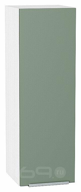 Шкаф верхний с 1-ой дверцей Фьюжн Silky Mint Белый 920*300*320