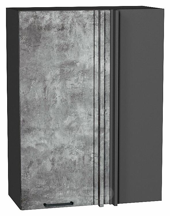 Шкаф верхний прямой угловой Флэт Temple Stone 2S/Graphite 920*690*345