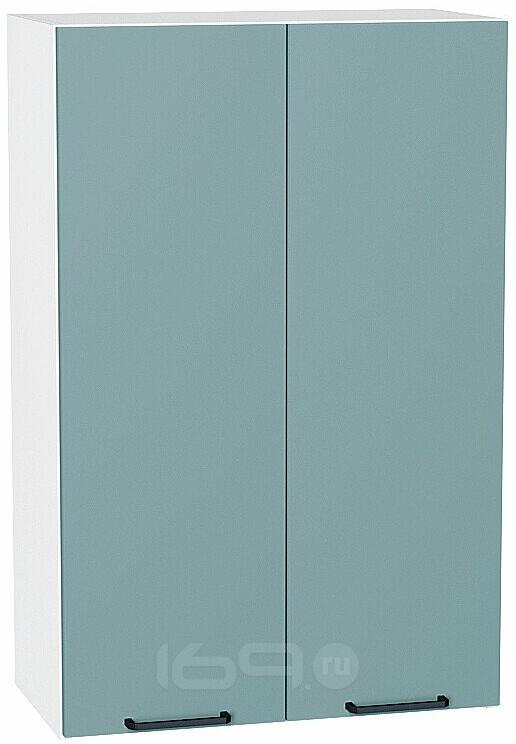 Шкаф верхний с 2-мя дверцами Флэт Grey-green In 2S/Белый 920*600*318