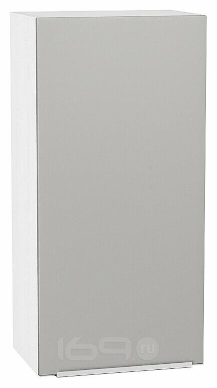 Шкаф верхний с 1-ой дверцей Фьюжн Silky Light Grey Белый 920*450*320