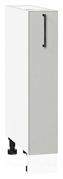 Шкаф нижний бутылочница Сканди Grey Silkwood/Белый 816*150*480