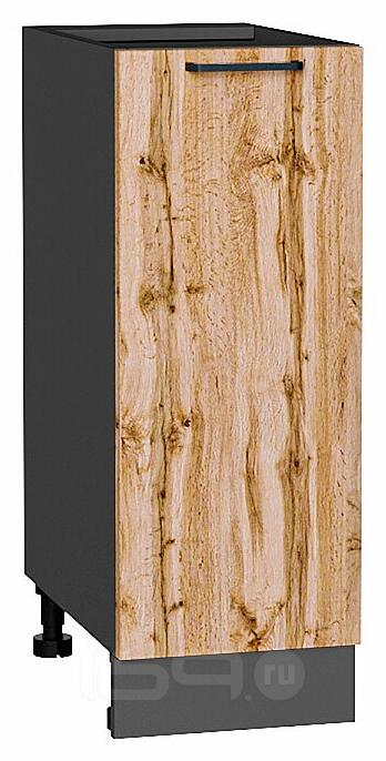 Шкаф нижний с 1-ой дверцей Флэт Wotan Oak 2S/Graphite 816*300*478