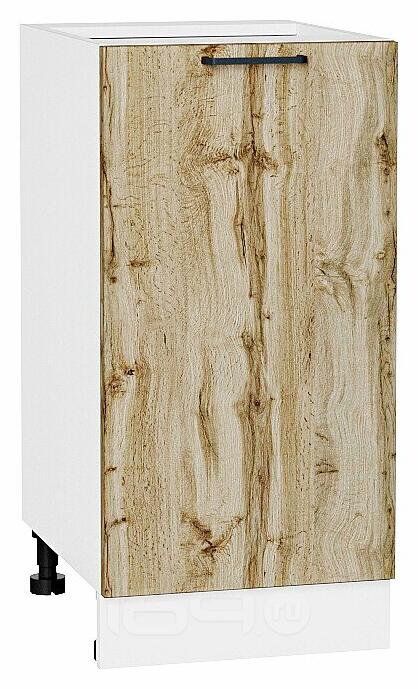 Шкаф нижний с 1-ой дверцей Флэт Wotan Oak 2S/Белый 816*400*478