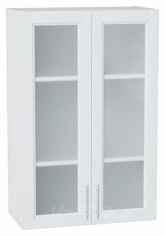 Шкаф верхний с 2-мя остекленными дверцами Сканди White Softwood/Белый 920*600*320