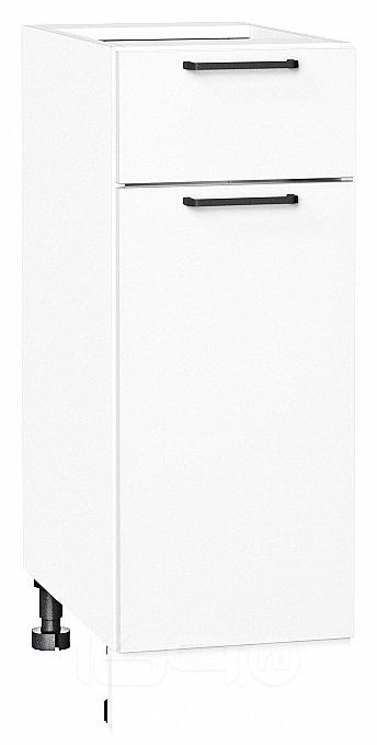 Шкаф нижний с 1-ой дверцей и ящиком Флэт White In 2S/Белый 816*300*478