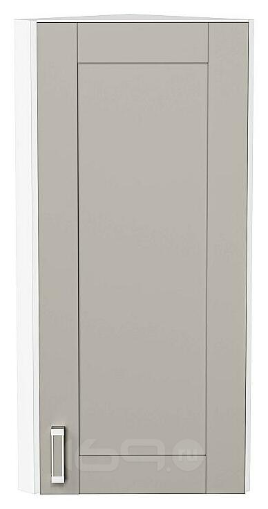 Шкаф верхний торцевой Лофт Grey Silk/Белый 920*300*306