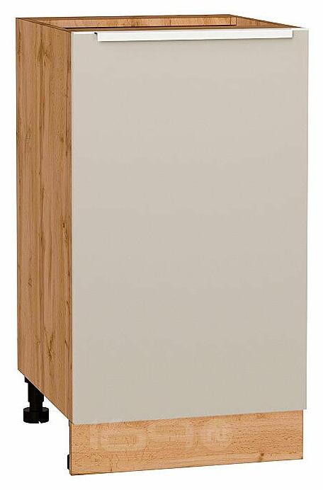 Шкаф нижний с 1-ой дверцей Фьюжн Cream Silk/Дуб Вотан 816*450*480