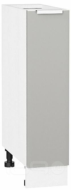 Шкаф нижний бутылочница Фьюжн Silky Light Grey Белый 816*200*480