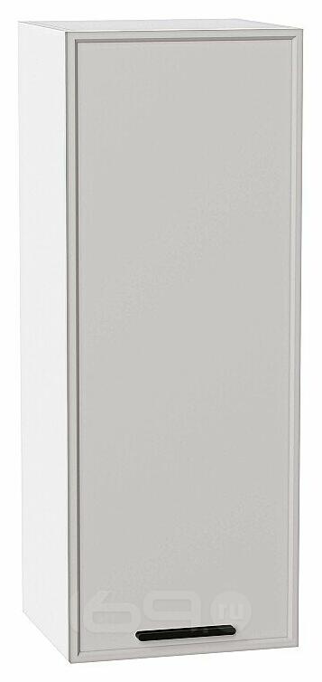 Шкаф верхний с 1-ой дверцей Фрейм Grey Silk Белый 920*350*324