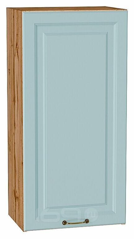 Шкаф верхний с 1-ой дверцей Ницца Голубой/Дуб Вотан 920*450*318