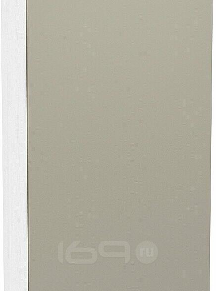 Шкаф верхний с 1-ой дверцей Фьюжн В 509 Silky Grey-Белый