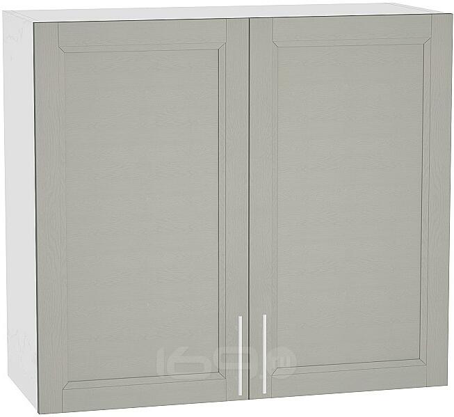 Шкаф верхний с 2-мя дверцами Сканди В 809 Grey Softwood-Белый