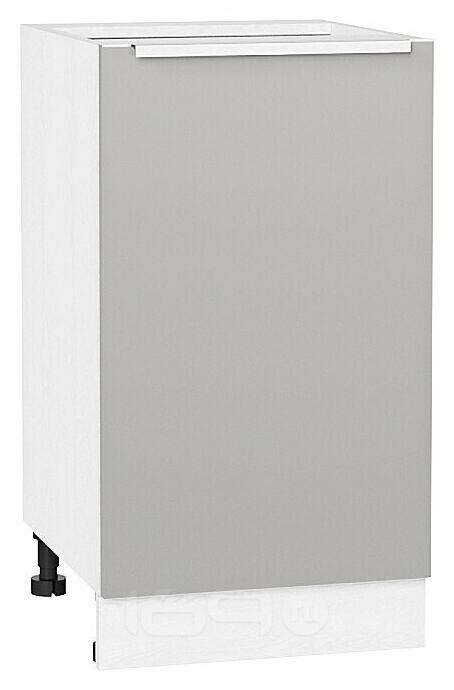 Шкаф нижний с 1-ой дверцей Фьюжн Silky Light Grey Белый 816*450*480