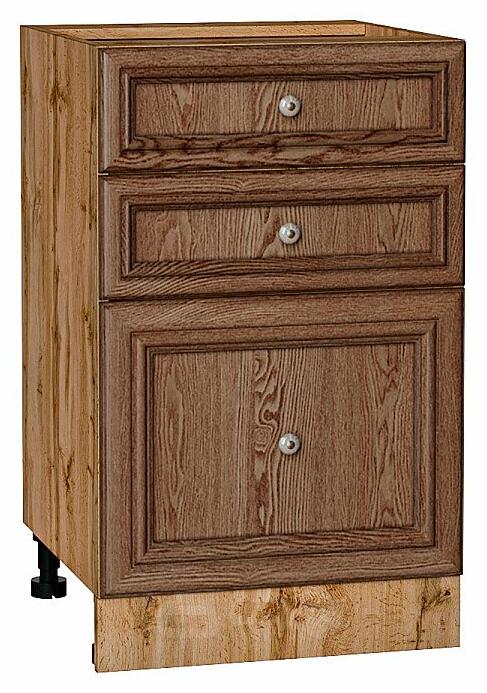 Шкаф нижний с 3-мя ящиками Шале Brown Dreamline Дуб Вотан 816*500*480