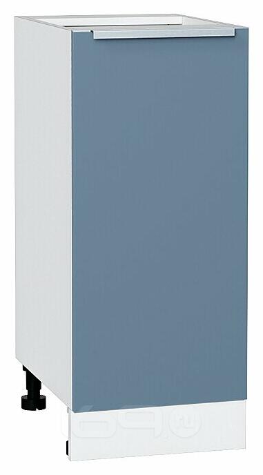 Шкаф нижний с 1-ой дверцей Фьюжн Silky Blue Белый 816*350*480