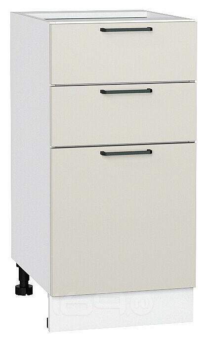 Шкаф нижний с 3-мя ящиками Флэт Cashmere In 2S/Белый 816*400*478