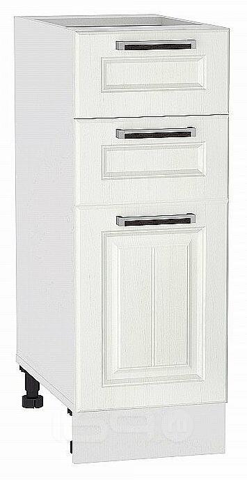 Шкаф нижний с 3-мя ящиками Прага Белое дерево Белый 816*300*478