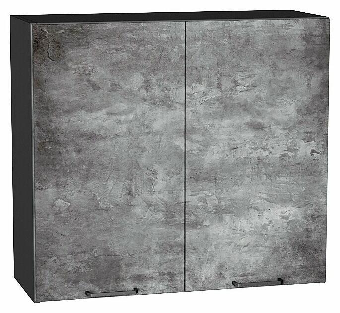 Шкаф верхний с 2-мя дверцами Флэт Temple Stone 2S/Graphite 716*800*318
