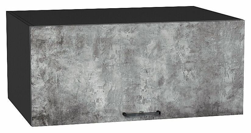 Шкаф верхний горизонтальный глубокий Флэт Temple Stone 2S/Graphite 358*800*574
