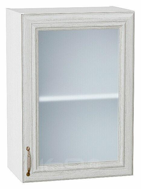 Шкаф верхний с 1-ой остекленной дверцей Шале White Dreamline Белый 716*500*320