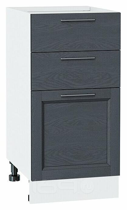 Шкаф нижний с 3-мя ящиками Сканди Graphite Softwood Белый 816*400*480