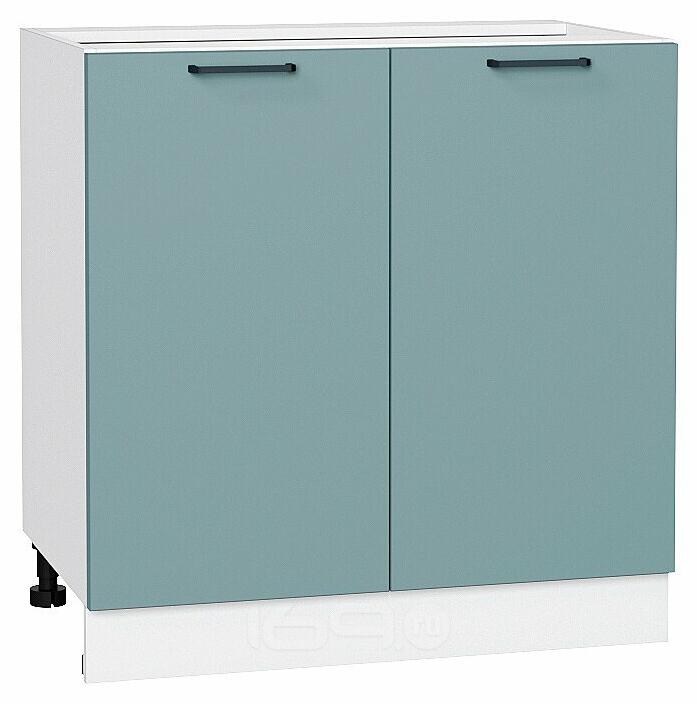 Шкаф нижний с 2-мя дверцами Флэт Grey-green In 2S/Белый 816*800*478