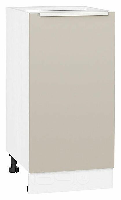 Шкаф нижний с 1-ой дверцей Фьюжн Cream Silk/Белый 816*400*480