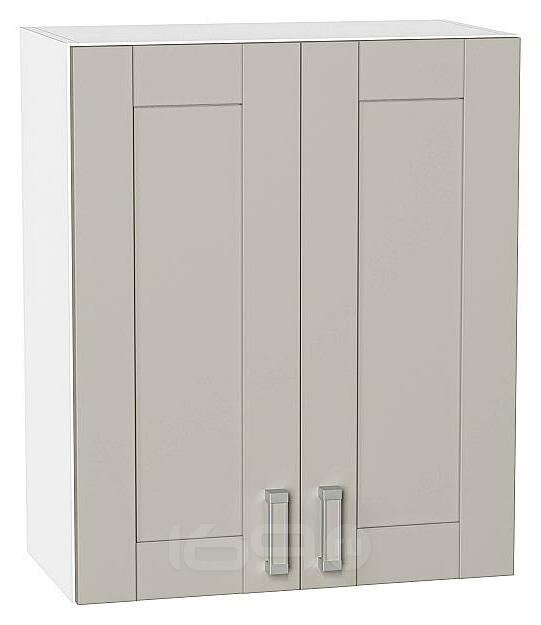 Шкаф верхний с 2-мя дверцами Лофт Grey Silk/Белый 716*600*320