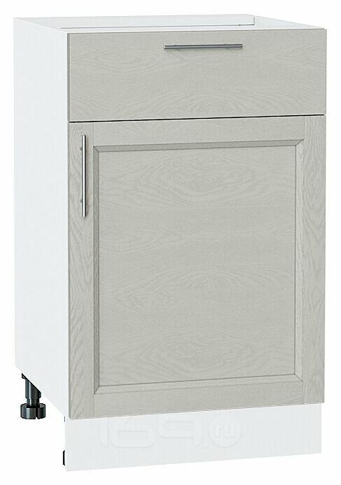 Шкаф нижний с 1-ой дверцей и ящиком Сканди Cappuccino Softwood Белый 816*500*480