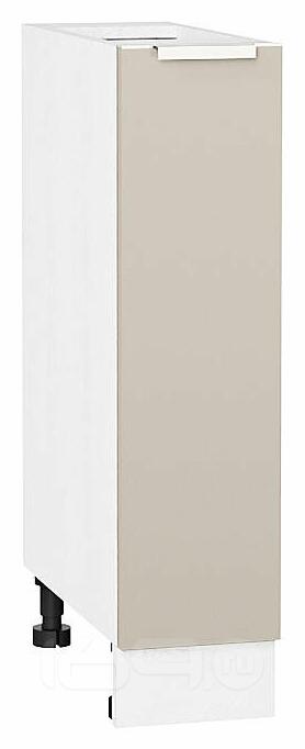 Шкаф нижний с 1-ой дверцей Фьюжн Cream Silk/Белый 816*200*480