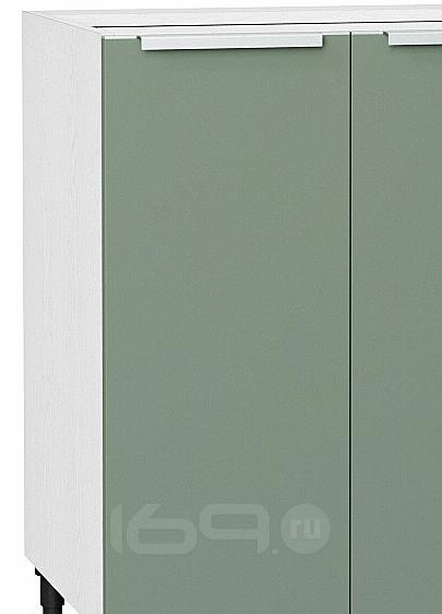 Шкаф нижний с 2-мя дверцами Фьюжн Н 600 Silky Mint-Белый