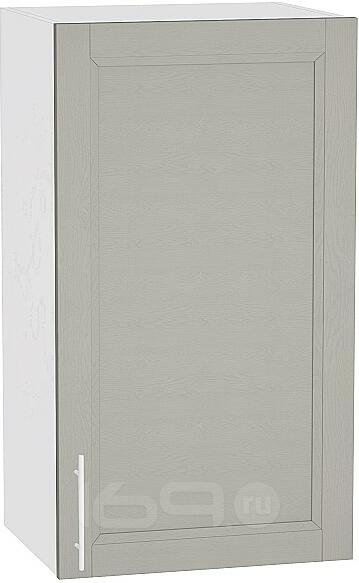 Шкаф верхний с 1-ой дверцей Сканди В 400 Grey Softwood-Белый