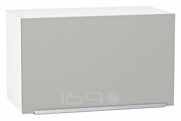 Шкаф верхний горизонтальный Фьюжн Silky Light Grey Белый 358*600*320