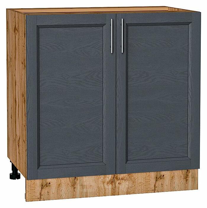 Шкаф нижний с 2-мя дверцами Сканди Graphite Softwood Дуб Вотан 816*800*478
