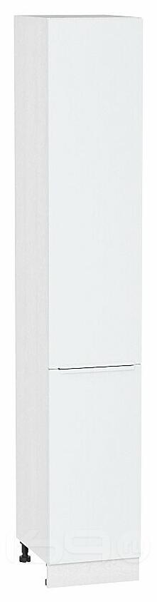 Шкаф пенал с 2-мя дверцами Фьюжн Silky White Белый 2336*400*576