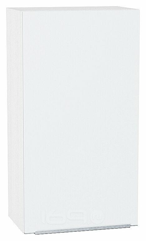 Шкаф верхний с 1-ой дверцей Фьюжн Silky White Белый 920*500*320