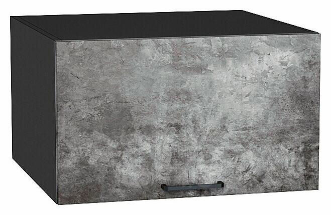 Шкаф верхний горизонтальный глубокий Флэт Temple Stone 2S/Graphite 358*600*574