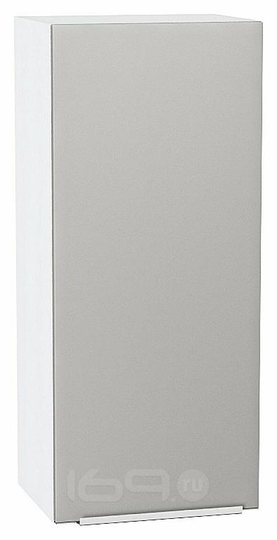 Шкаф верхний с 1-ой дверцей Фьюжн Silky Light Grey Белый 920*400*320