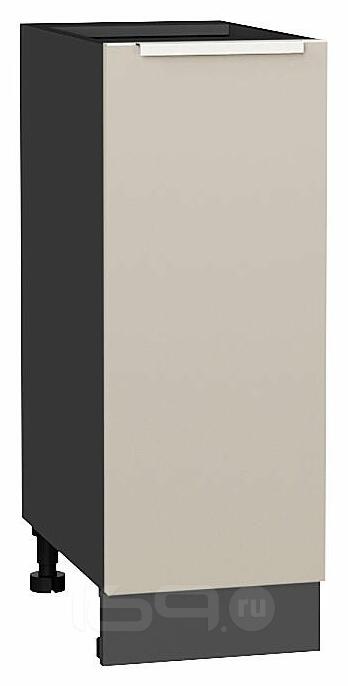 Шкаф нижний с 1-ой дверцей Фьюжн Cream Silk/Graphite 816*300*480