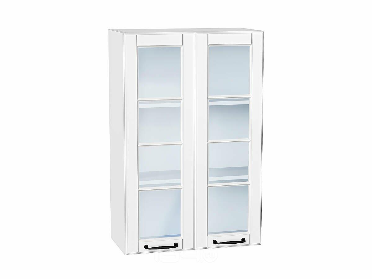 Шкаф верхний с 2-мя остекленными дверцами Дублин Special White/Белый 920*600*318