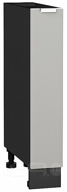 Шкаф нижний бутылочница Фьюжн Silky Light Grey Graphite 816*150*480