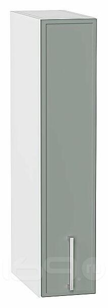 Шкаф верхний бутылочница Квадро Аквамарин/Белый 716*150*321